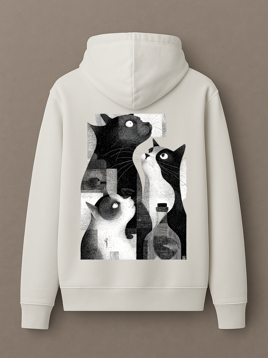 Black & White Cats - Hoodie