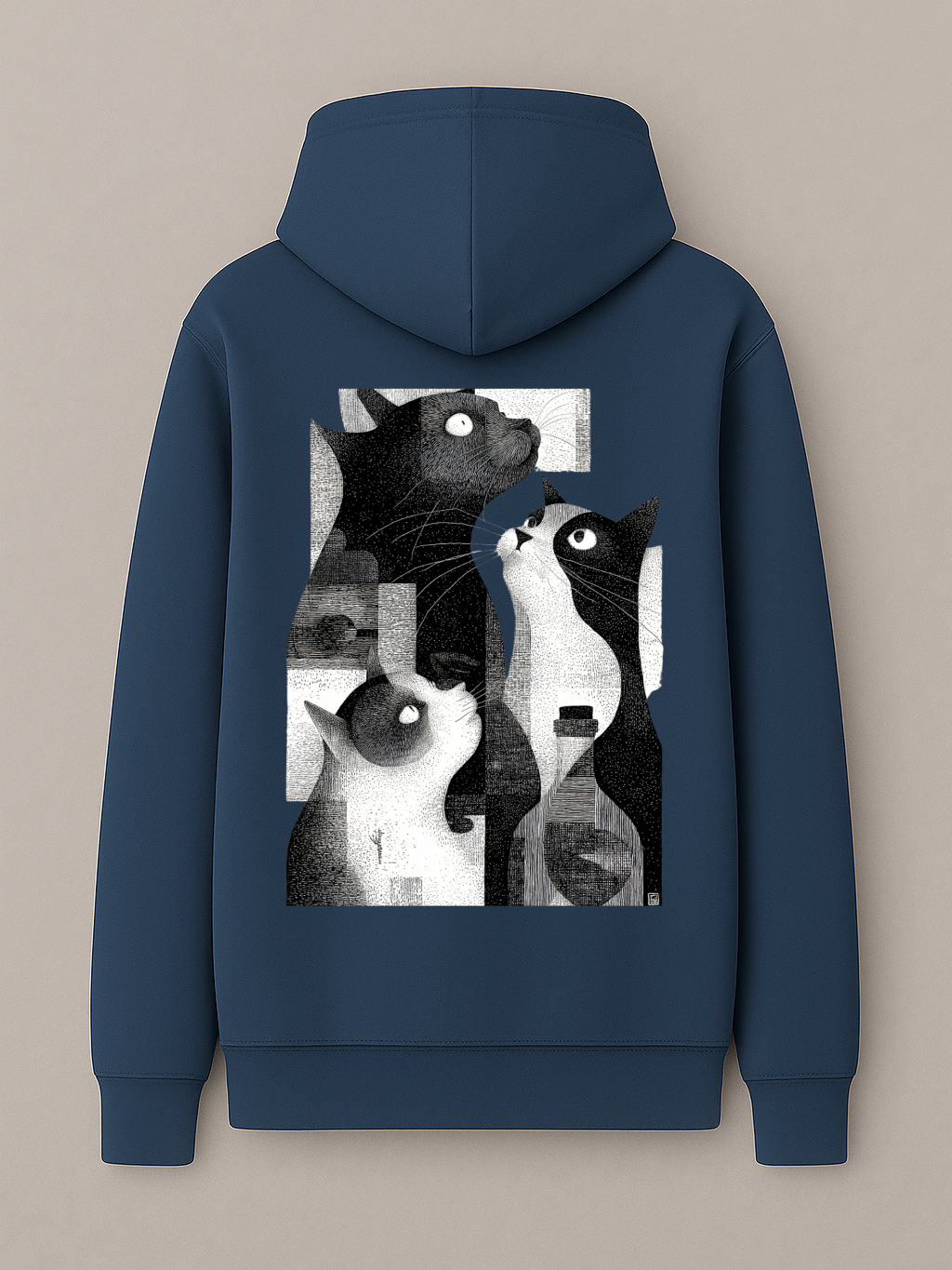 Black & White Cats - Hoodie