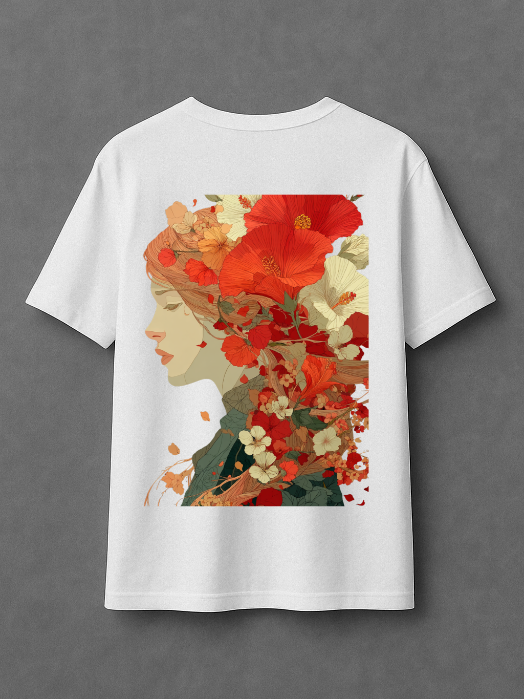 Floral Face - Oversize T-Shirt