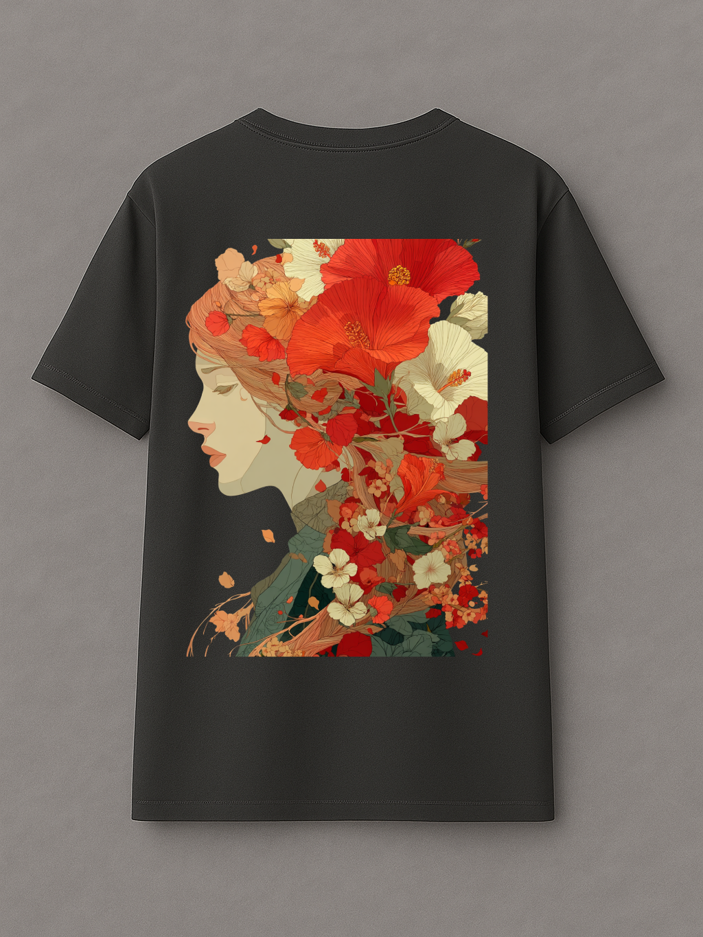 Floral Face - Oversize T-Shirt