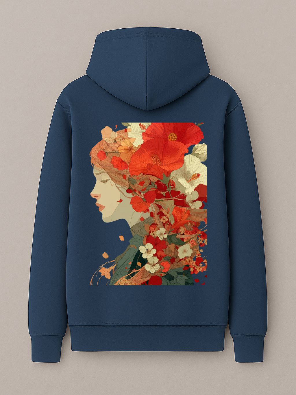 Floral Face - Hoodie