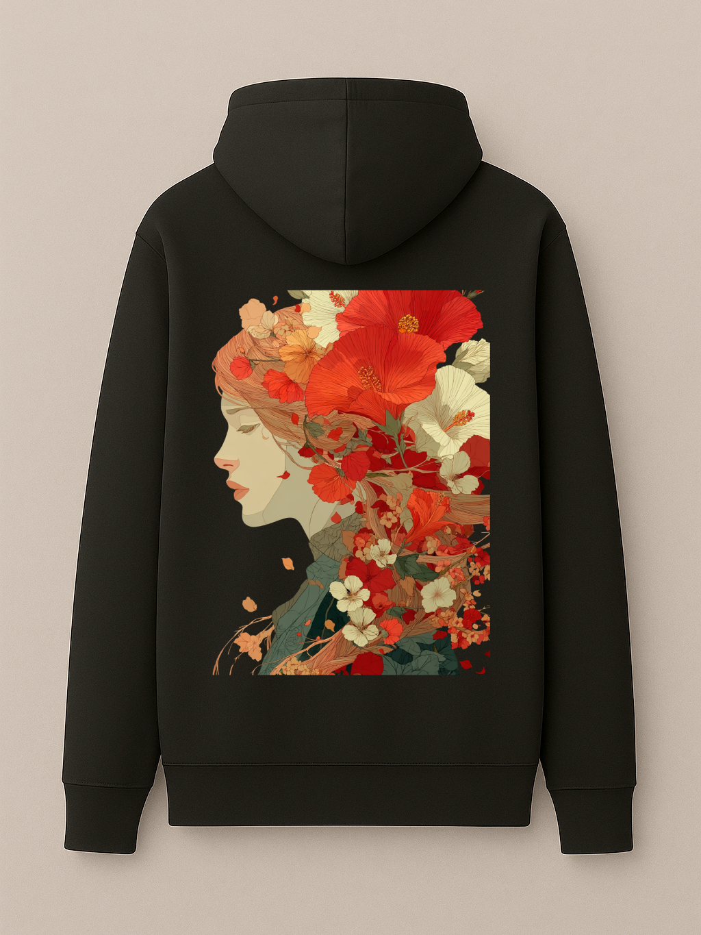 Floral Face - Hoodie