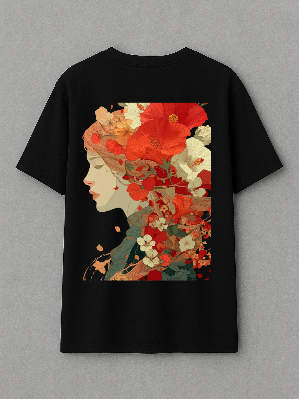 Floral Face - Oversize T-Shirt