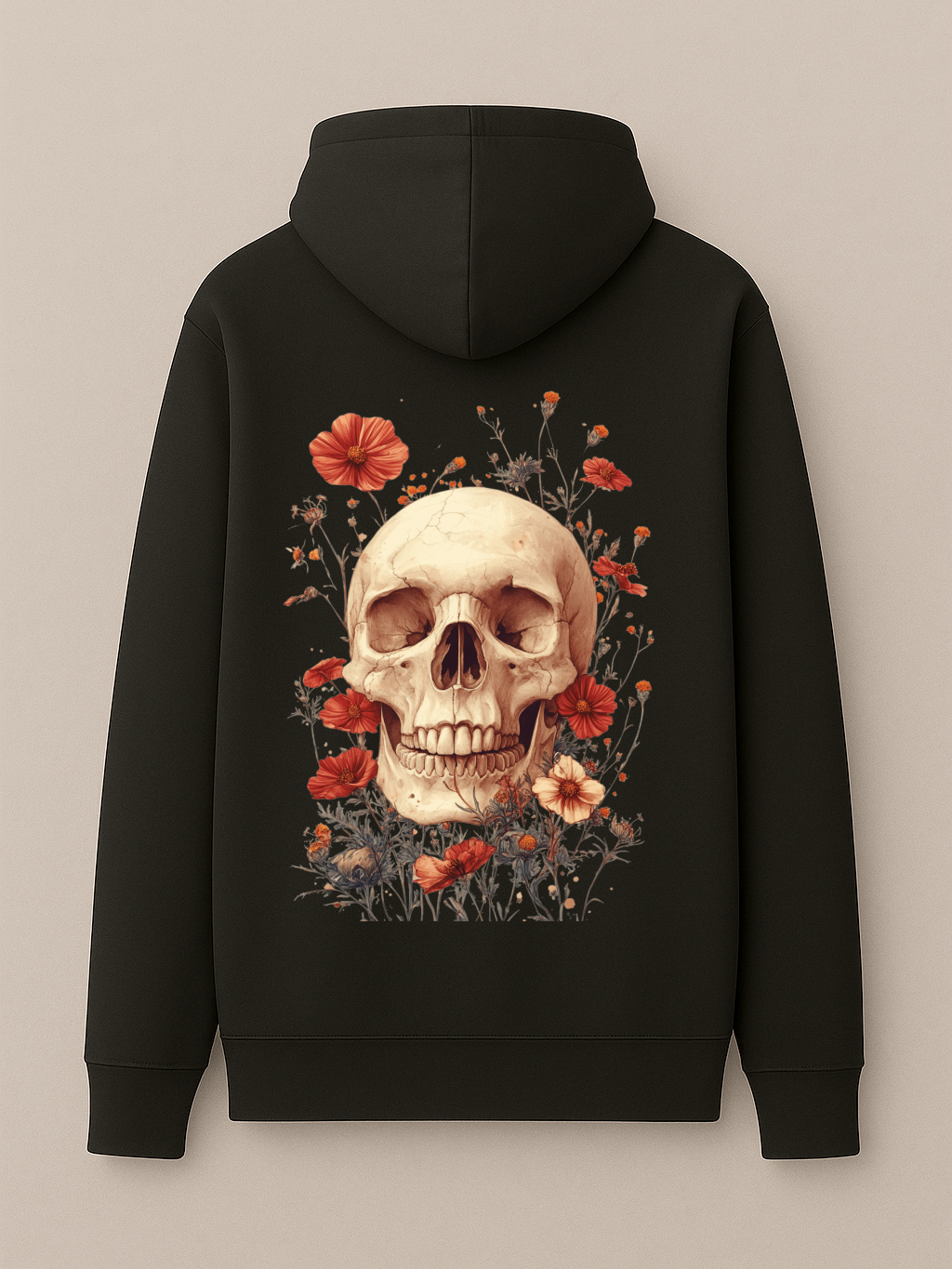Floral Skull - Hoodie